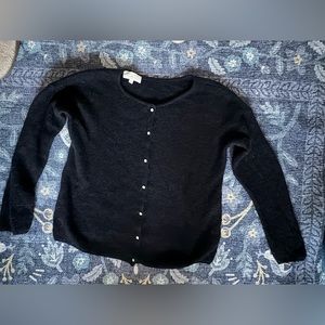Sezane Gaspard Cardigan Sweater, Black, Size Small, Good Used Condition